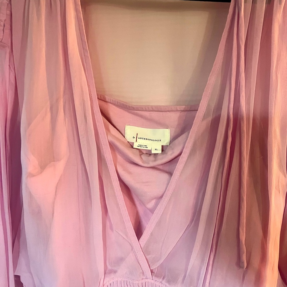 Pink Anthropologie shirt 👚